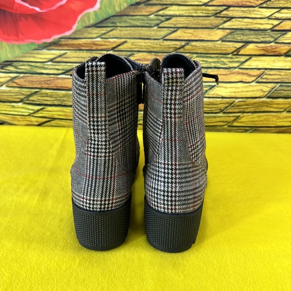 Unilady plaid ankle boots - Picture 3 of 8